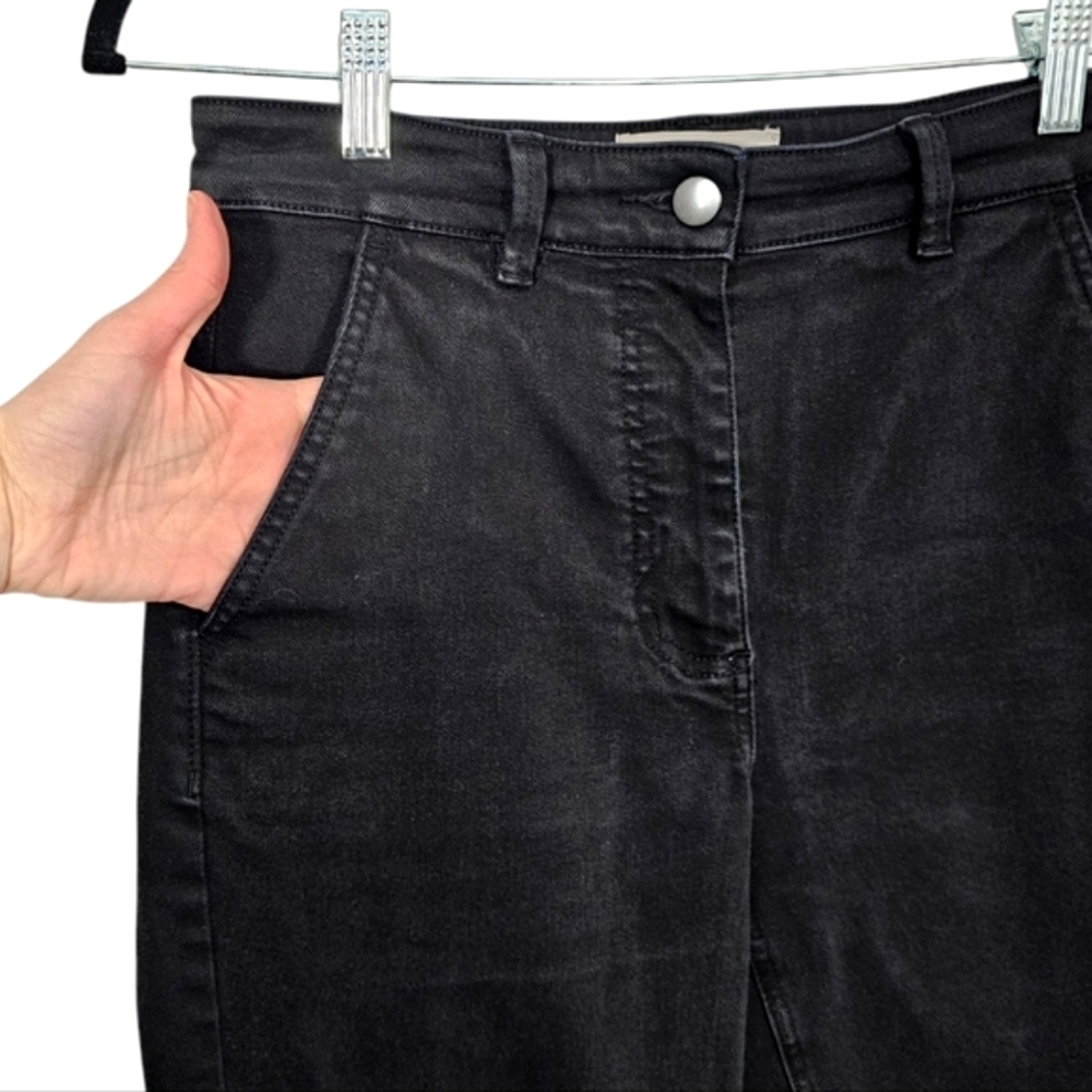 Everlane Cropped Straight Regular Black Denim Jeans Sz 4 - Picture 6 of 12